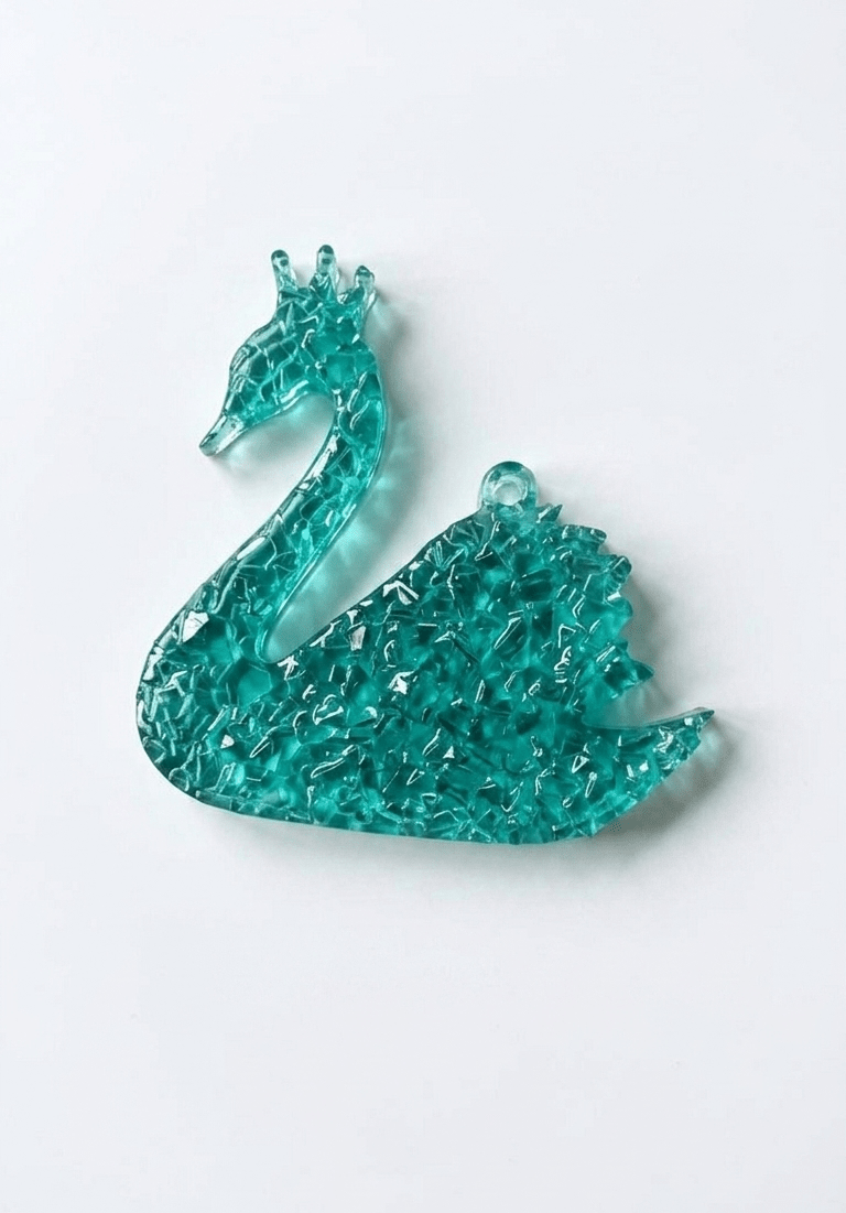 Crystal Swan Silicone Mold 10cm x 9.7cm - Ideas Decor Shop