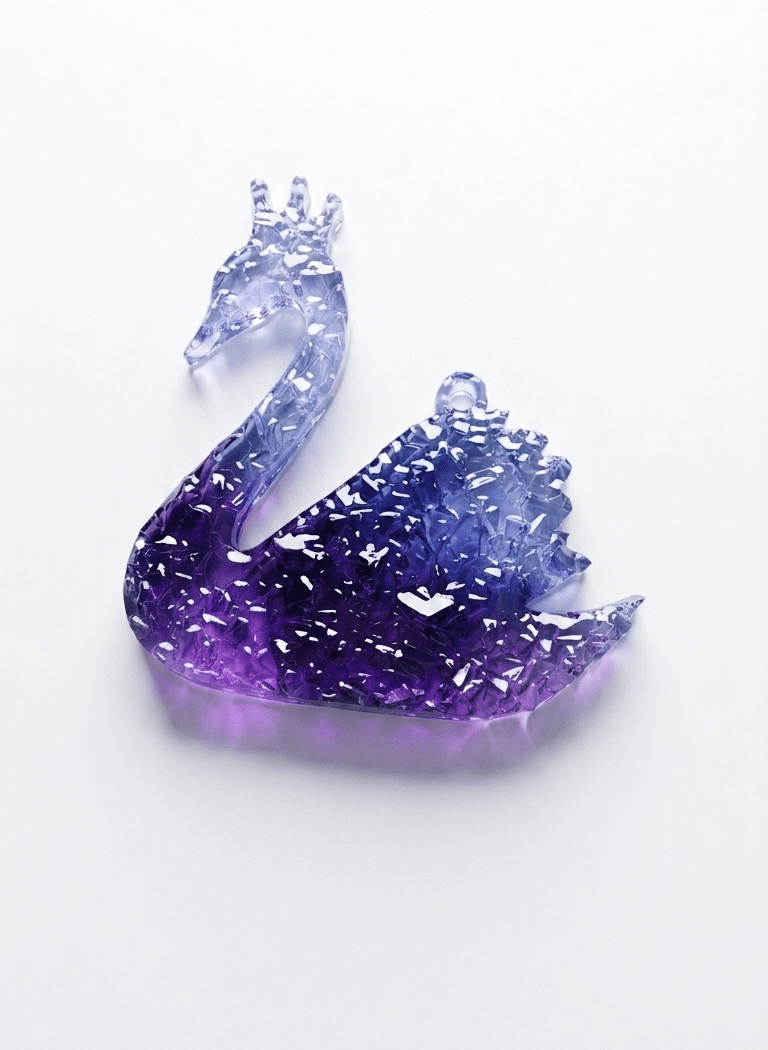 Crystal Swan Silicone Mold 10cm x 9.7cm - Ideas Decor Shop