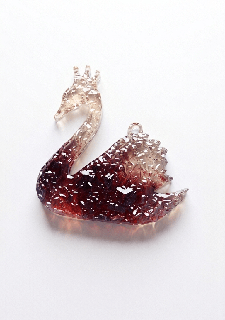 Crystal Swan Silicone Mold 10cm x 9.7cm - Ideas Decor Shop