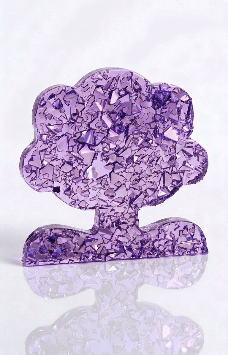 Crystal Tree Silicone Mold with Druzy Texture - Ideas Decor Shop