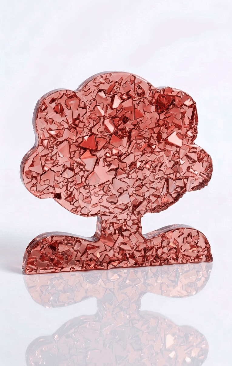 Crystal Tree Silicone Mold with Druzy Texture - Ideas Decor Shop