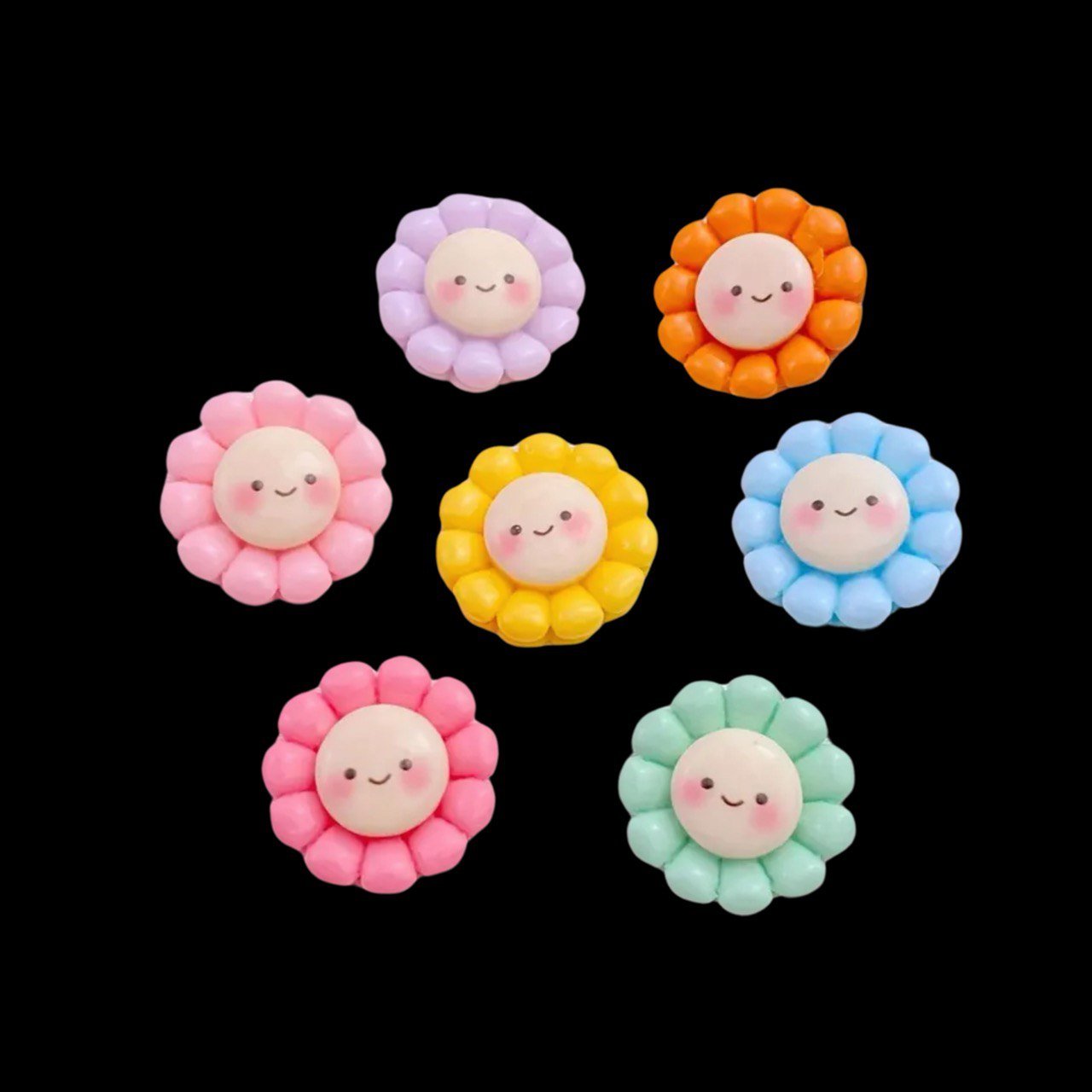 Cute Flowers Silicone Mold – Kawaii Resin Mold for Crafts - Ideas Decor Shop