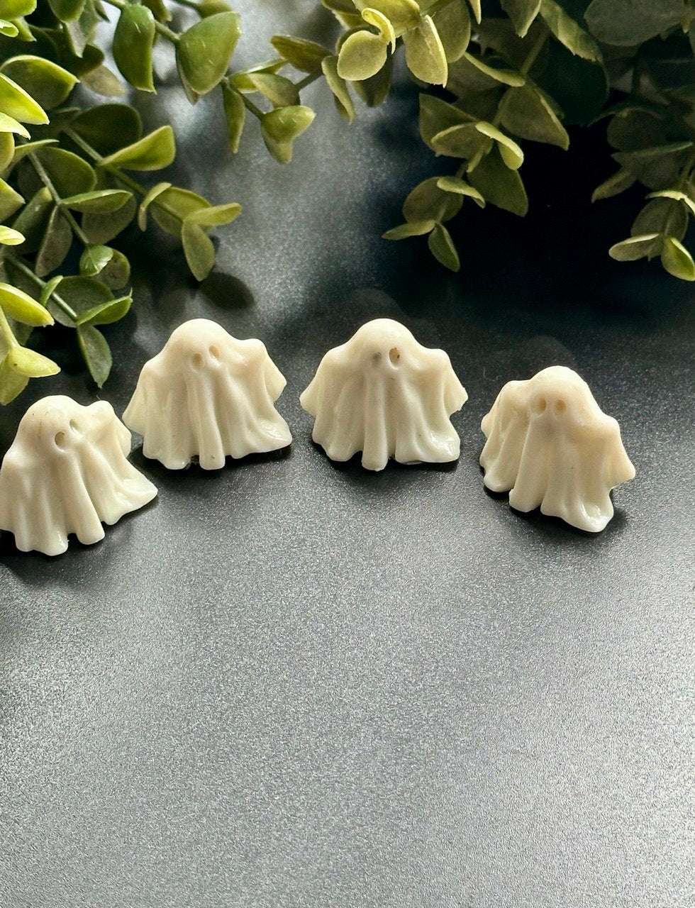 Cute Ghost Silicone Mold – Halloween 4 pc Mini Ghost Figure - Ideas Decor Shop