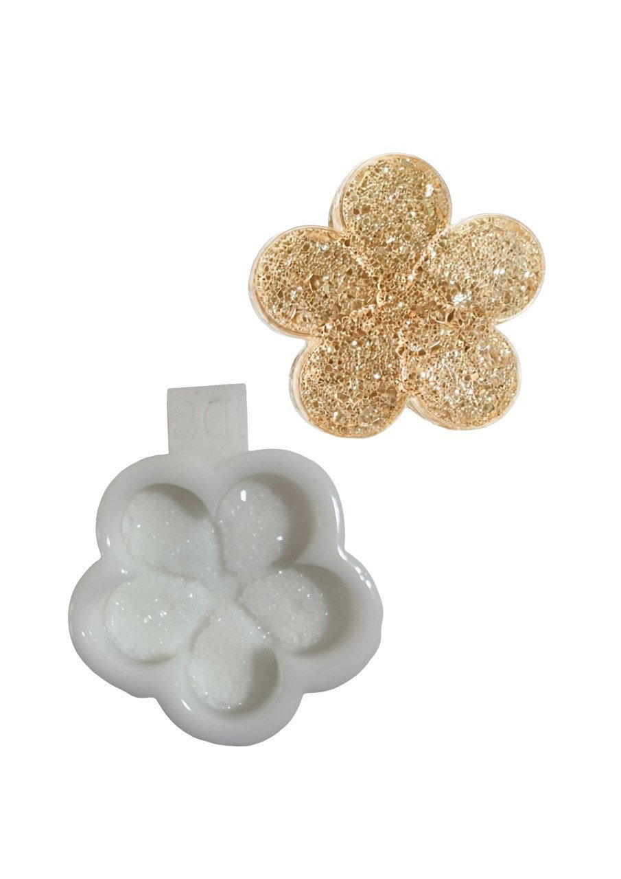 Daisy Silicone Mold with Crystalline Druzy Texture - Ideas Decor Shop