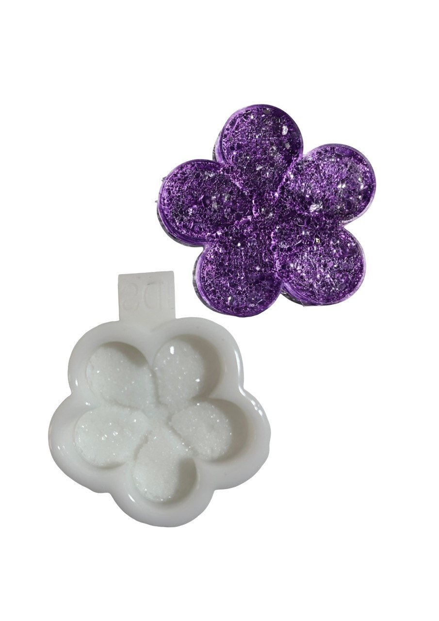 Daisy Silicone Mold with Crystalline Druzy Texture - Ideas Decor Shop