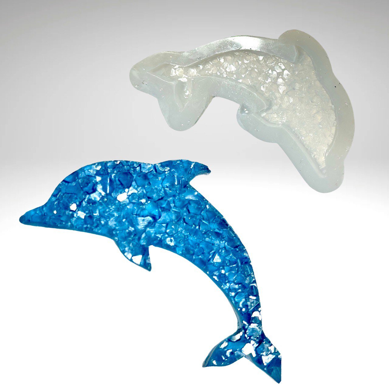 DIY Druzy Dolphin Epoxy Resin Mold for Jewelry and Home Decor - Ideas Decor Shop