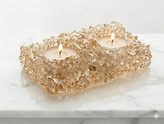 Double Tealight Holder Mold - Ideas Decor Shop