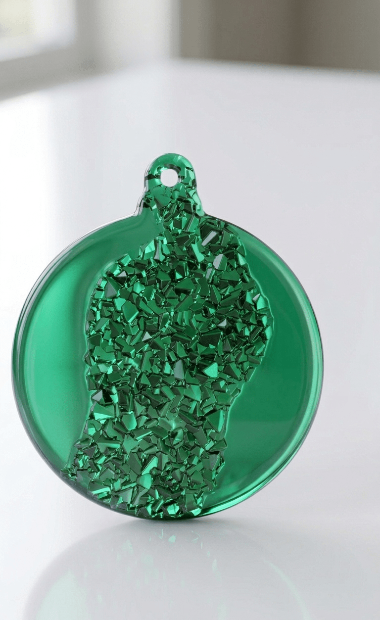 Druzy Christmas Ball Ornament Silicone Mold for Resin - Ideas Decor Shop
