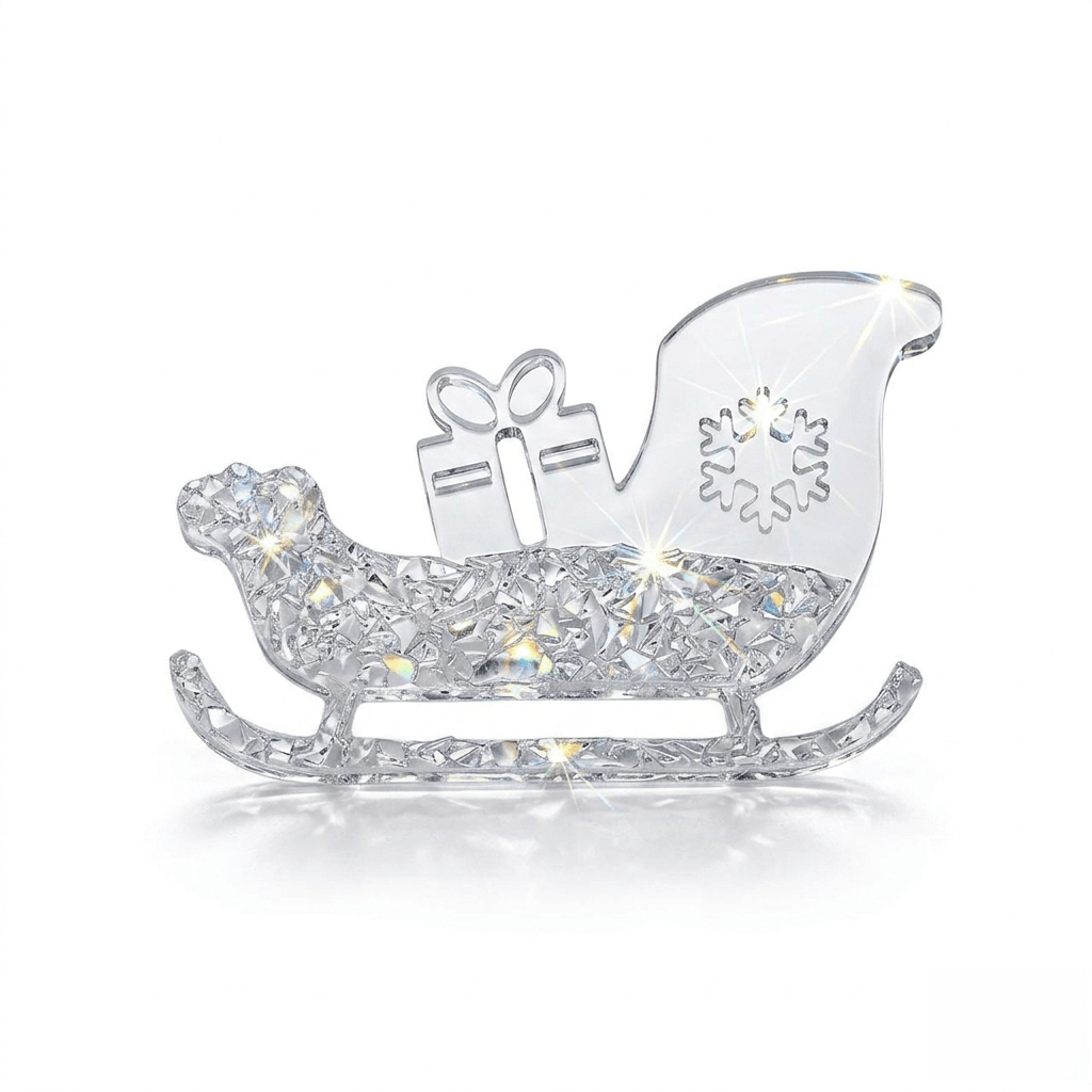 Druzy Christmas Sleigh Ornament Silicone Mold - Ideas Decor Shop