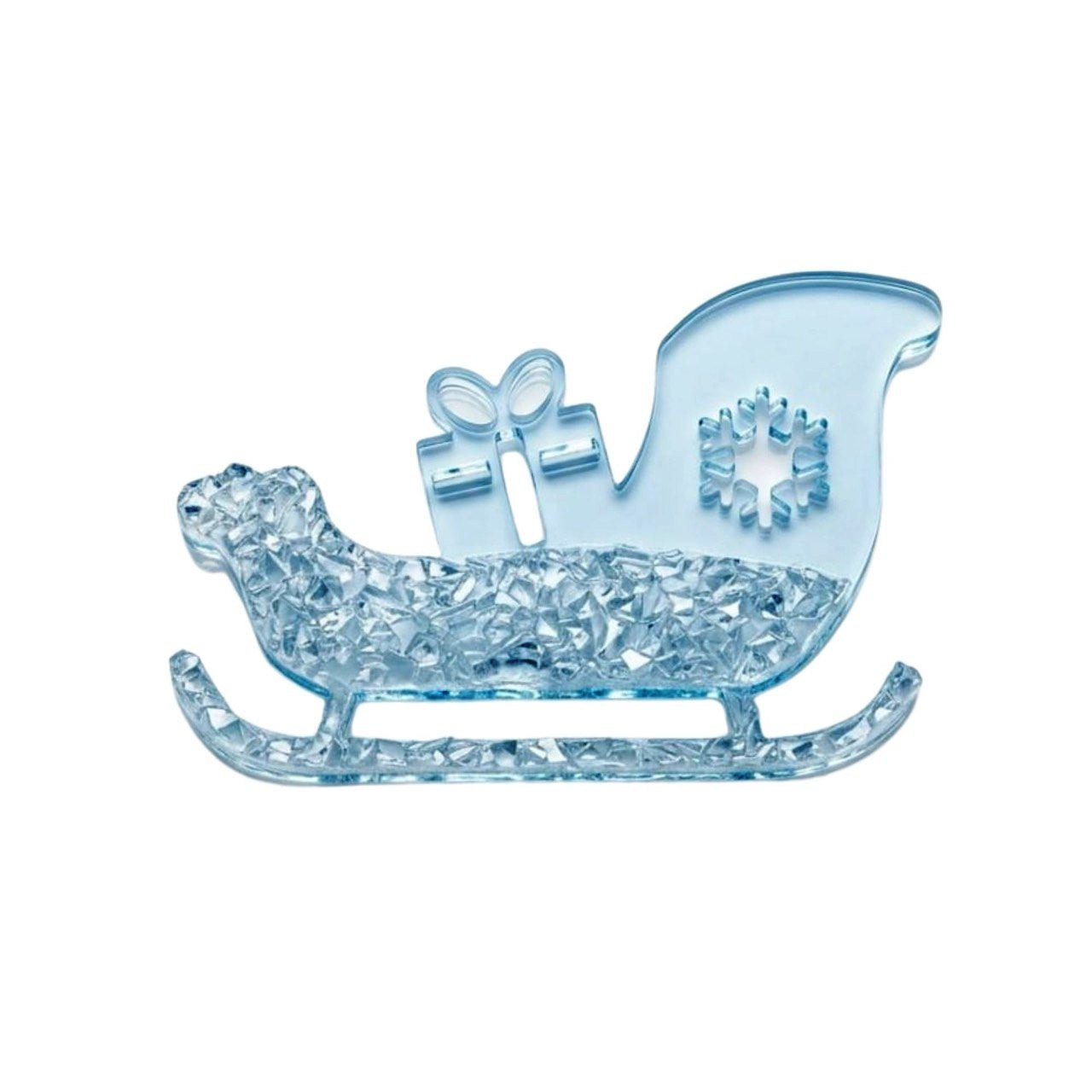 Druzy Christmas Sleigh Ornament Silicone Mold - Ideas Decor Shop