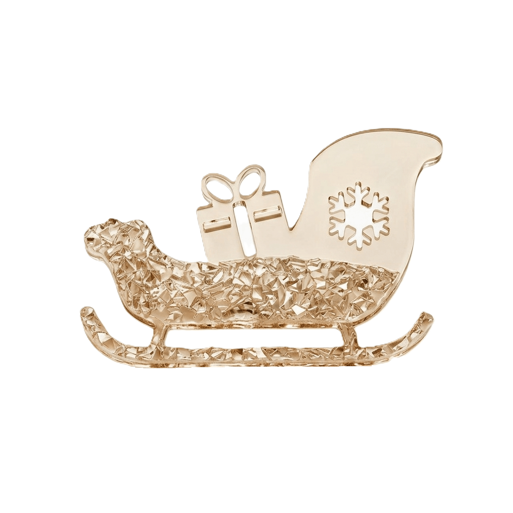 Druzy Christmas Sleigh Ornament Silicone Mold - Ideas Decor Shop