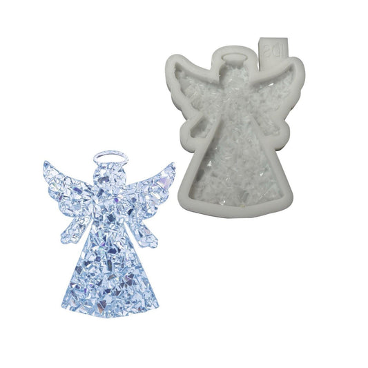 Druzy Crystal Angel Ornament Mold - Ideas Decor Shop