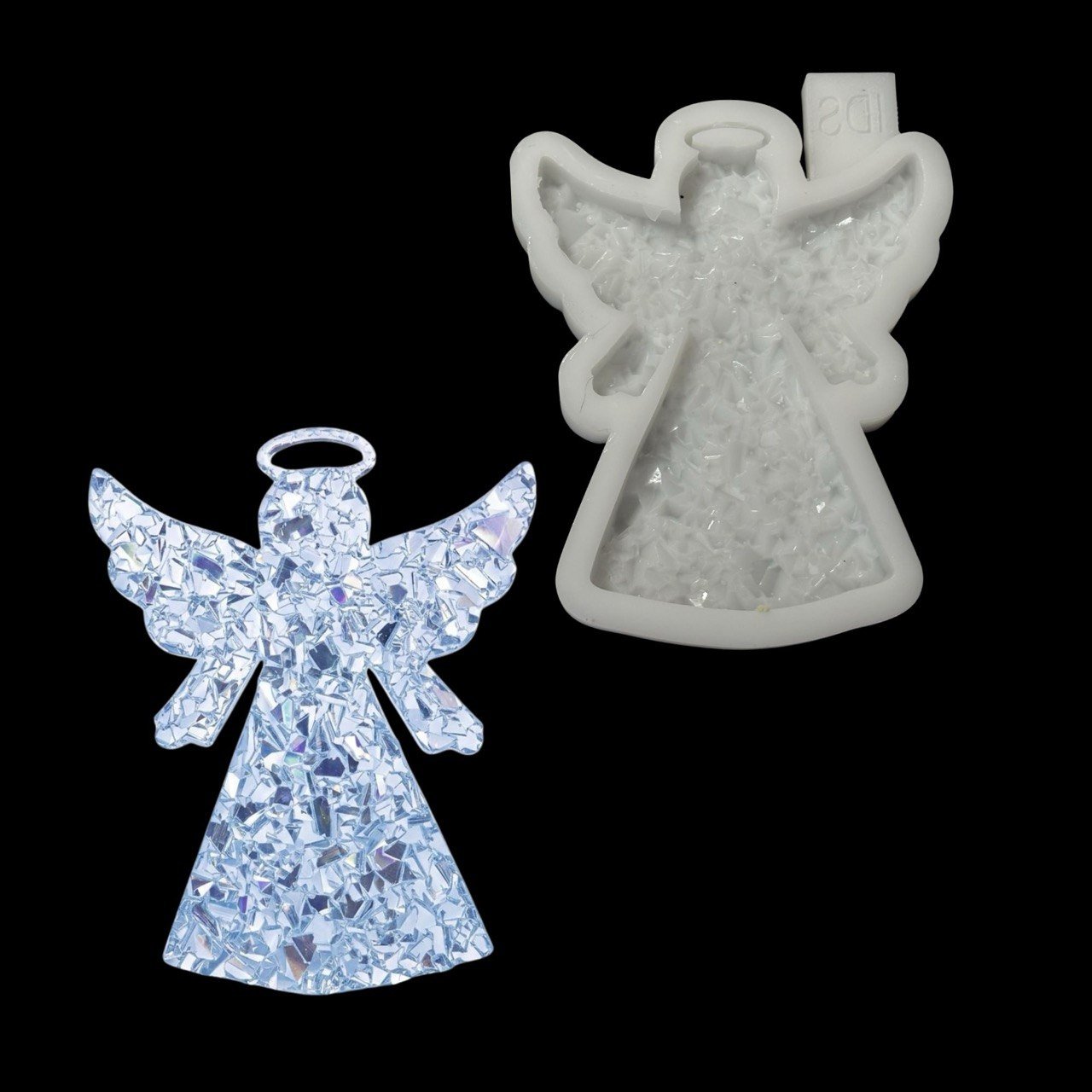 Druzy Crystal Angel Ornament Mold - Ideas Decor Shop
