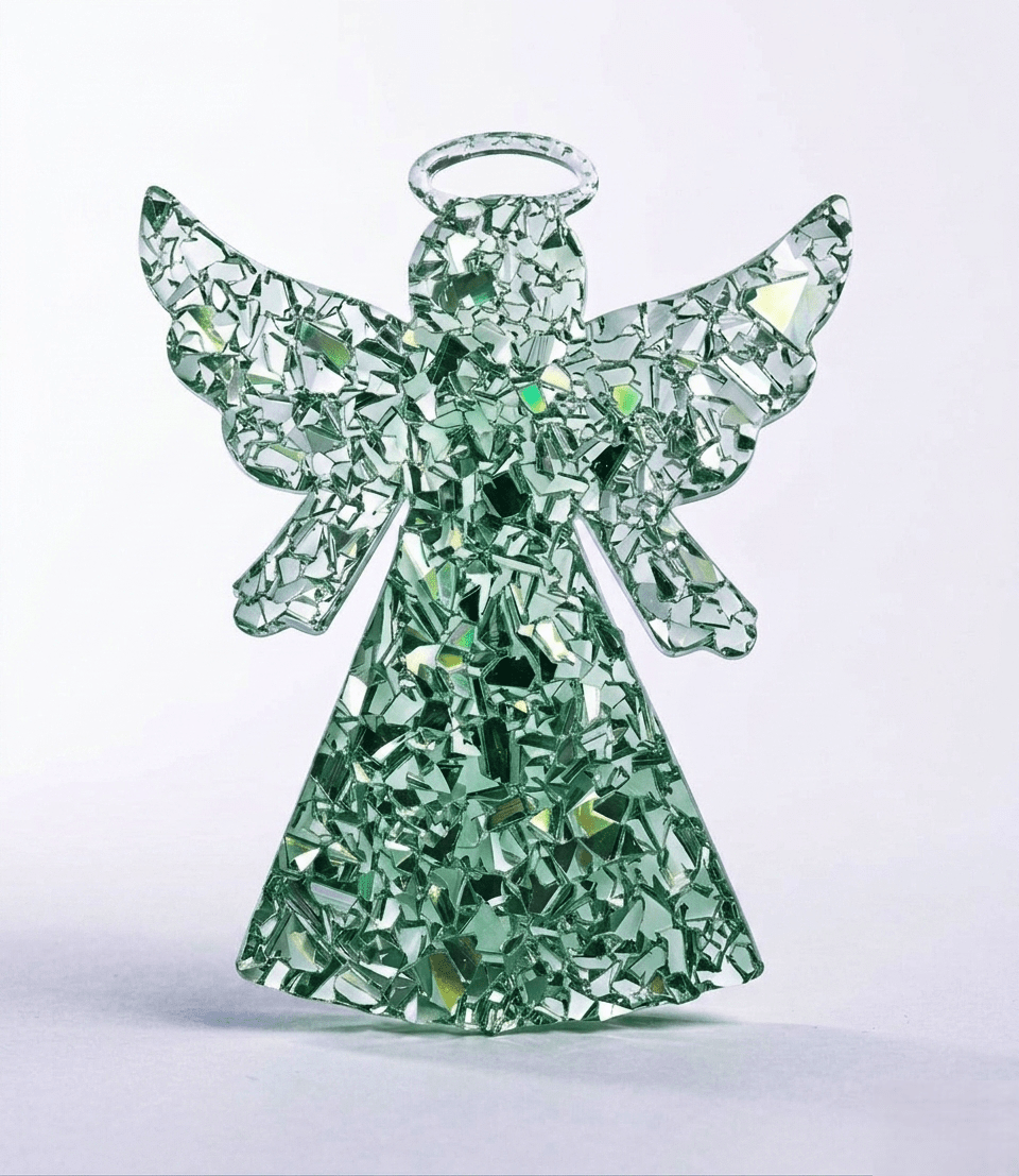 Druzy Crystal Angel Ornament Mold - Ideas Decor Shop