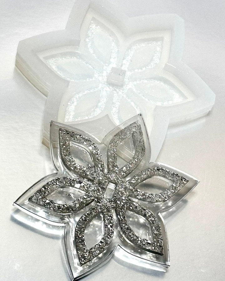 Druzy Crystal Flower Stand Silicone Mold - Ideas Decor Shop