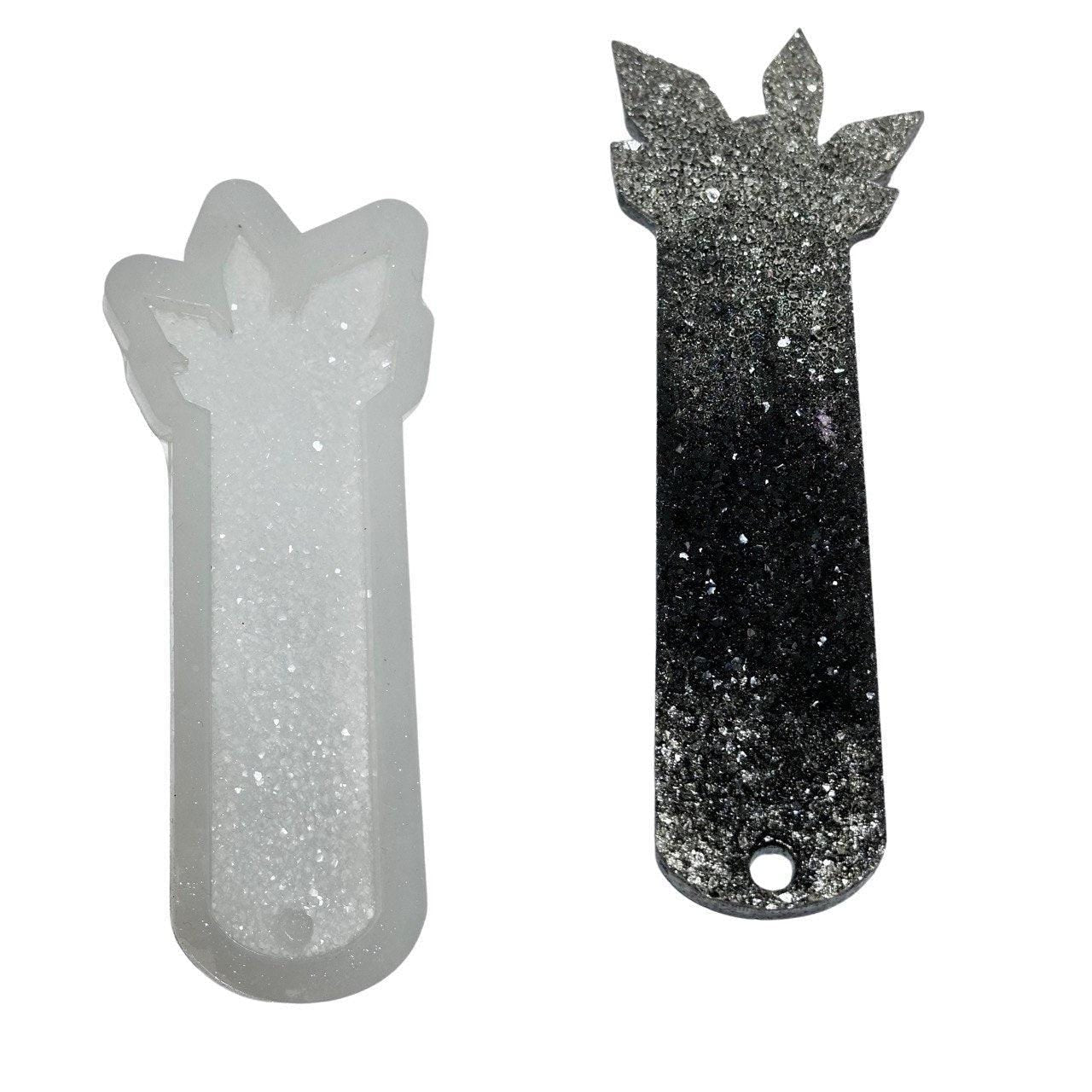 Druzy Crystal Resin Bookmark Silicone Mold - DIY Craft Supply - Ideas Decor Shop