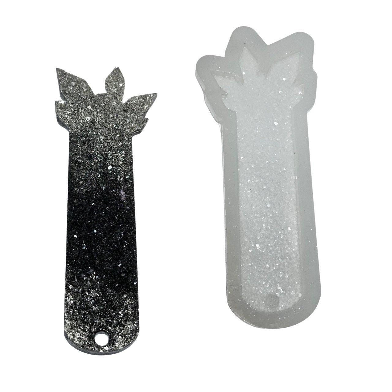 Druzy Crystal Resin Bookmark Silicone Mold - DIY Craft Supply - Ideas Decor Shop