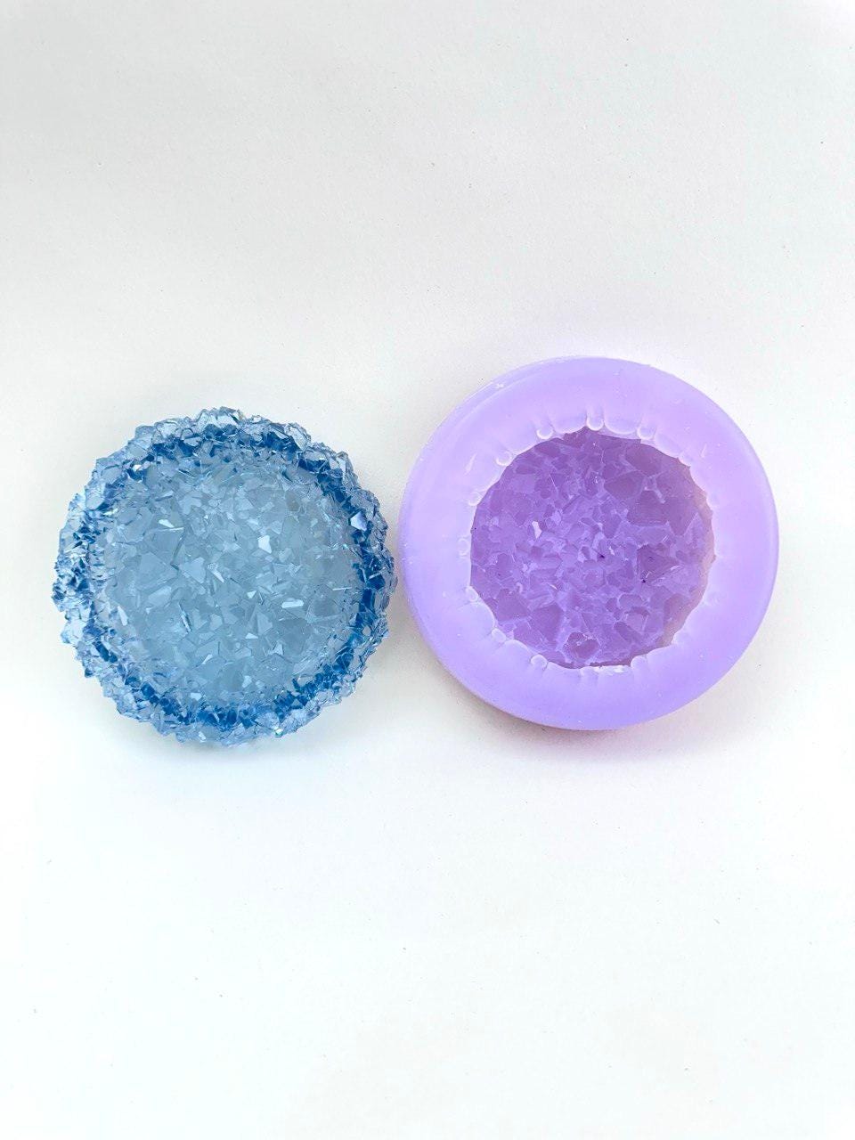 Druzy Crystal Resin Mold - Medium Size Silicone Tray for DIY Decor - Ideas Decor Shop