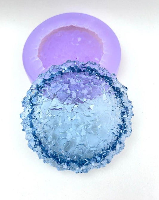 Druzy Crystal Resin Mold - Medium Size Silicone Tray for DIY Decor - Ideas Decor Shop