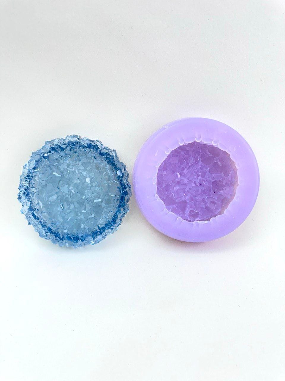 Druzy Crystal Resin Mold - Medium Size Silicone Tray for DIY Decor - Ideas Decor Shop
