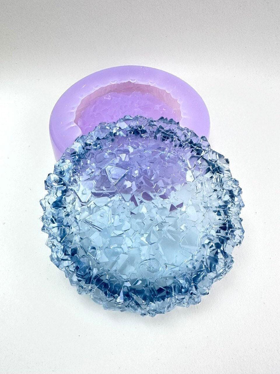 Druzy Crystal Resin Mold - Medium Size Silicone Tray for DIY Decor - Ideas Decor Shop