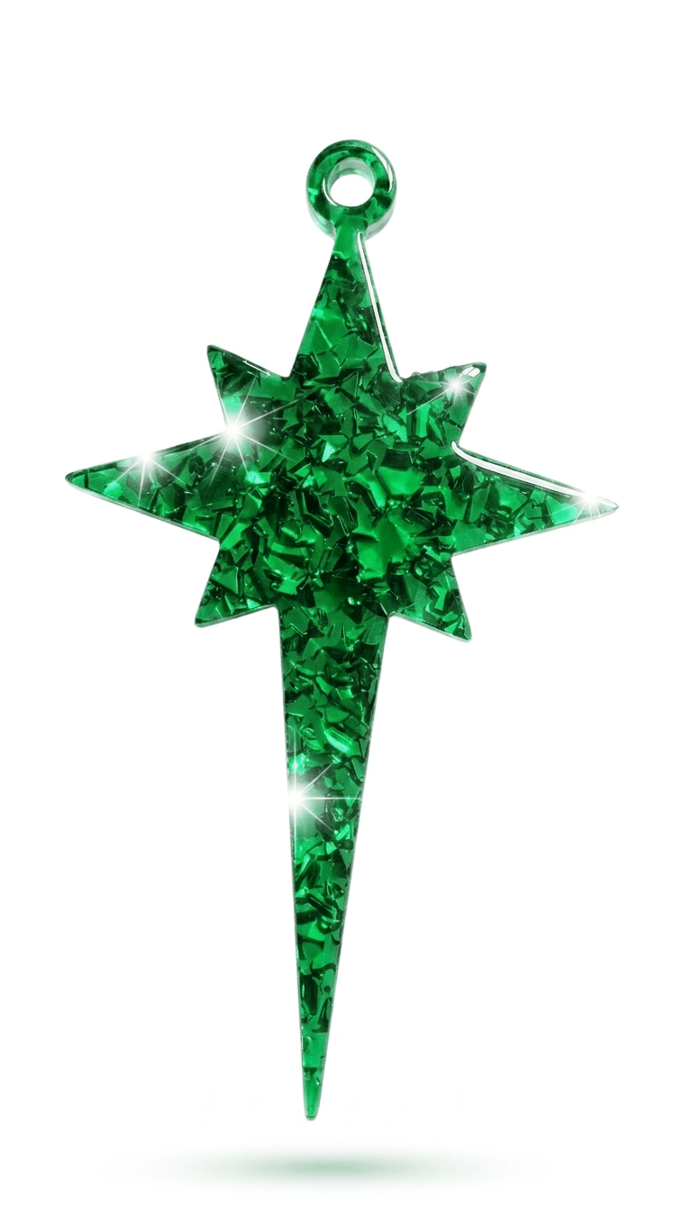 Druzy Crystal Star Christmas Ornament Silicone Mold - Ideas Decor Shop