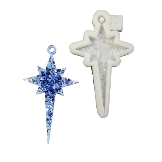 Druzy Crystal Star Christmas Ornament Silicone Mold - Ideas Decor Shop