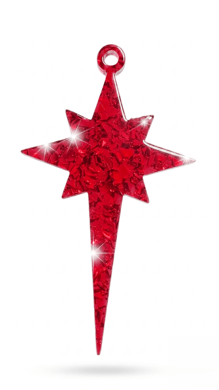 Druzy Crystal Star Christmas Ornament Silicone Mold - Ideas Decor Shop