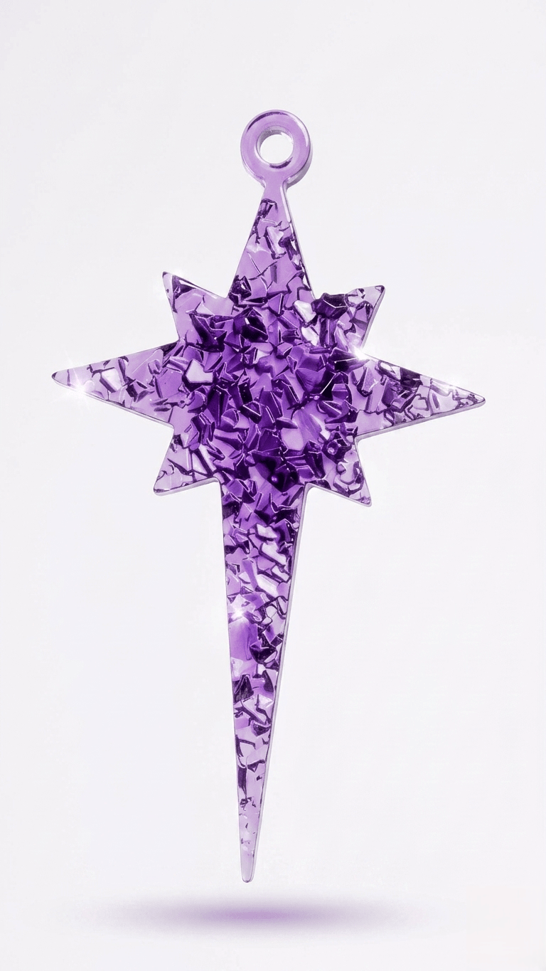 Druzy Crystal Star Christmas Ornament Silicone Mold - Ideas Decor Shop