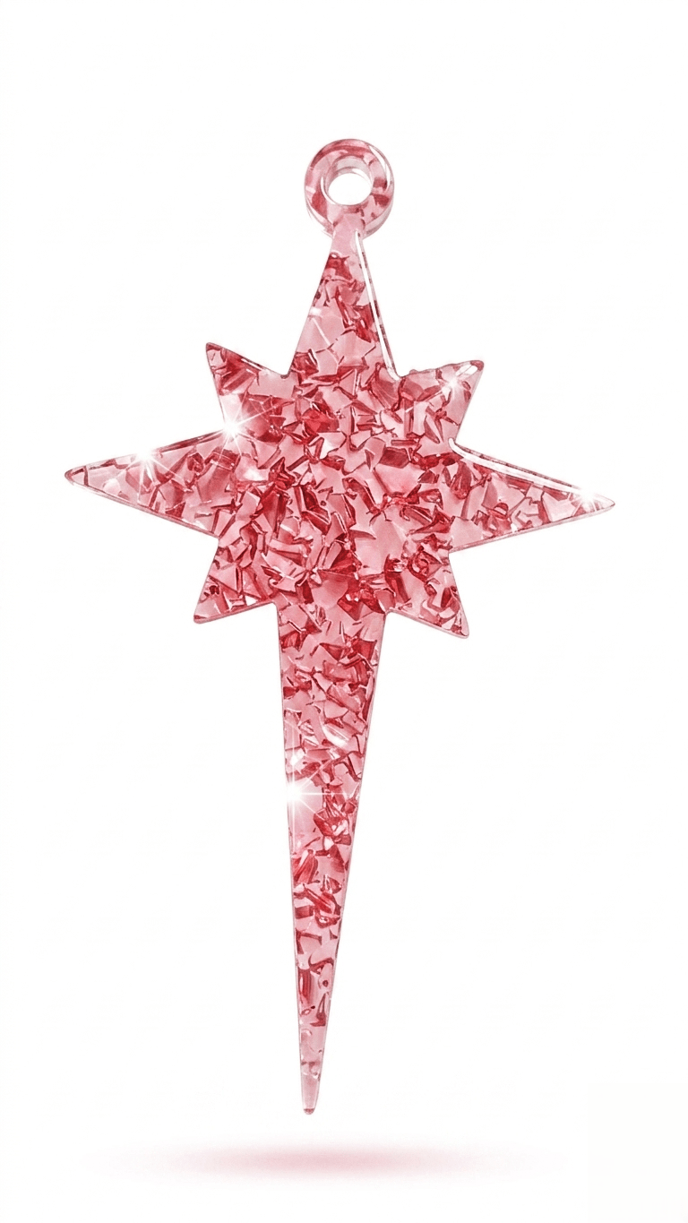 Druzy Crystal Star Christmas Ornament Silicone Mold - Ideas Decor Shop
