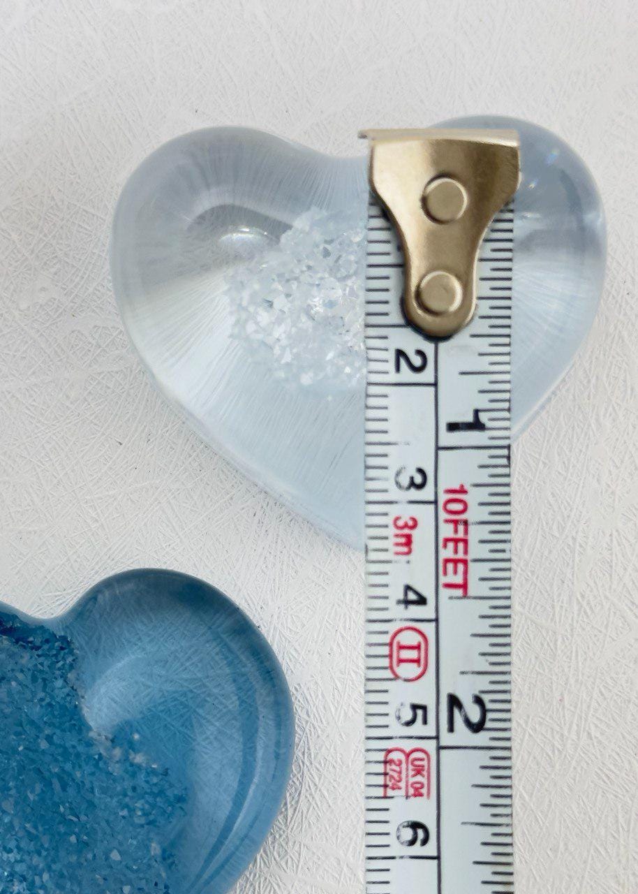 Druzy Heart Silicone Mold - 4 Crystal Geode Designs for Resin Jewelry - Ideas Decor Shop