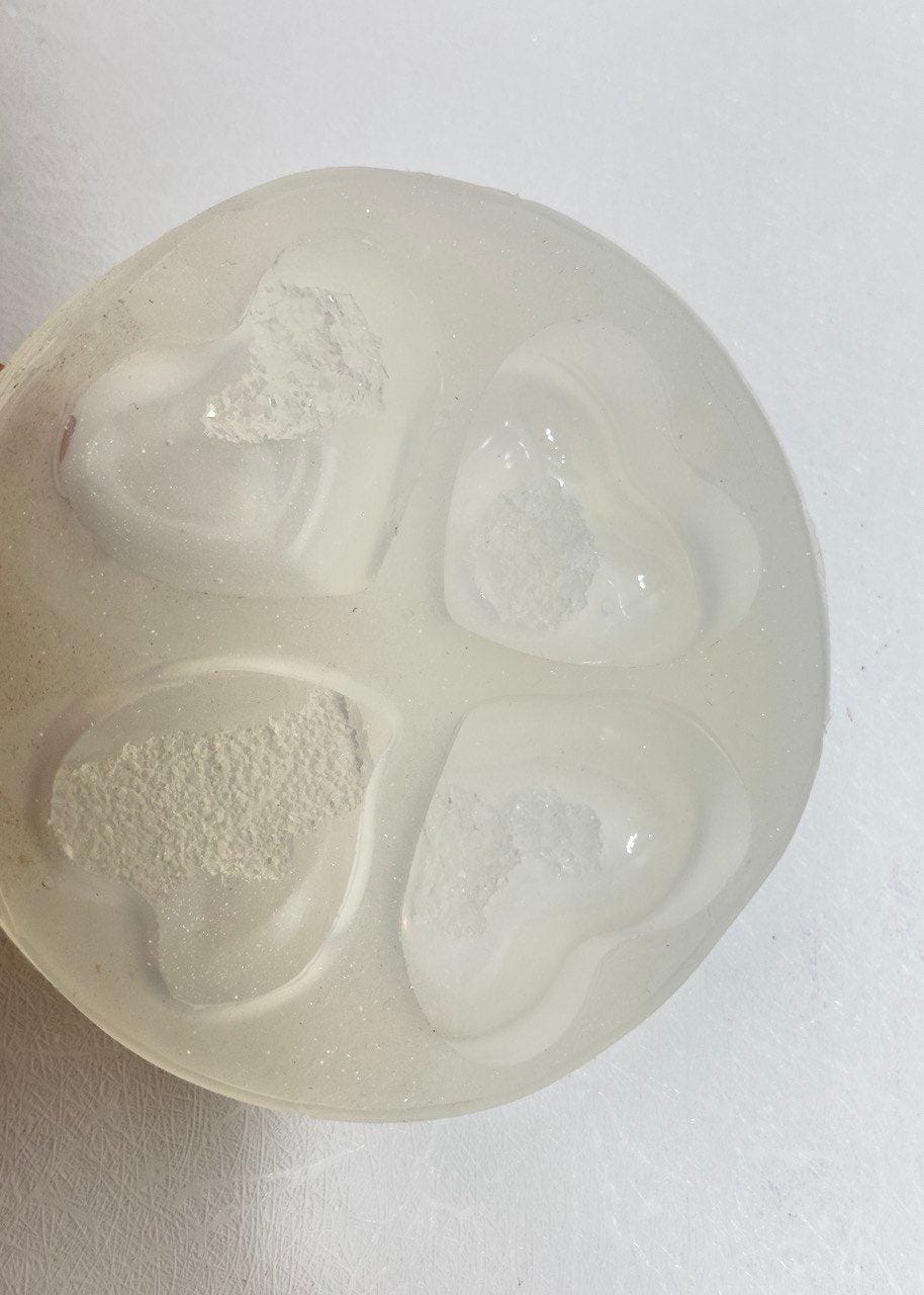 Druzy Heart Silicone Mold - 4 Crystal Geode Designs for Resin Jewelry - Ideas Decor Shop