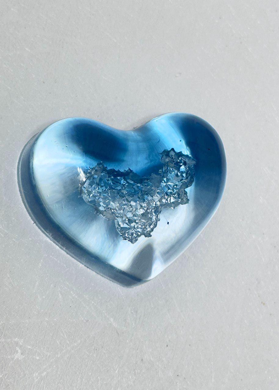 Druzy Heart Silicone Mold - 4 Crystal Geode Designs for Resin Jewelry - Ideas Decor Shop