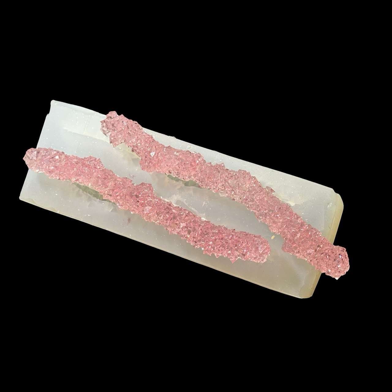 Druzy Icicle Silicone Mold – 2 Resin Crystal Sticks for Hanging Decor - Ideas Decor Shop
