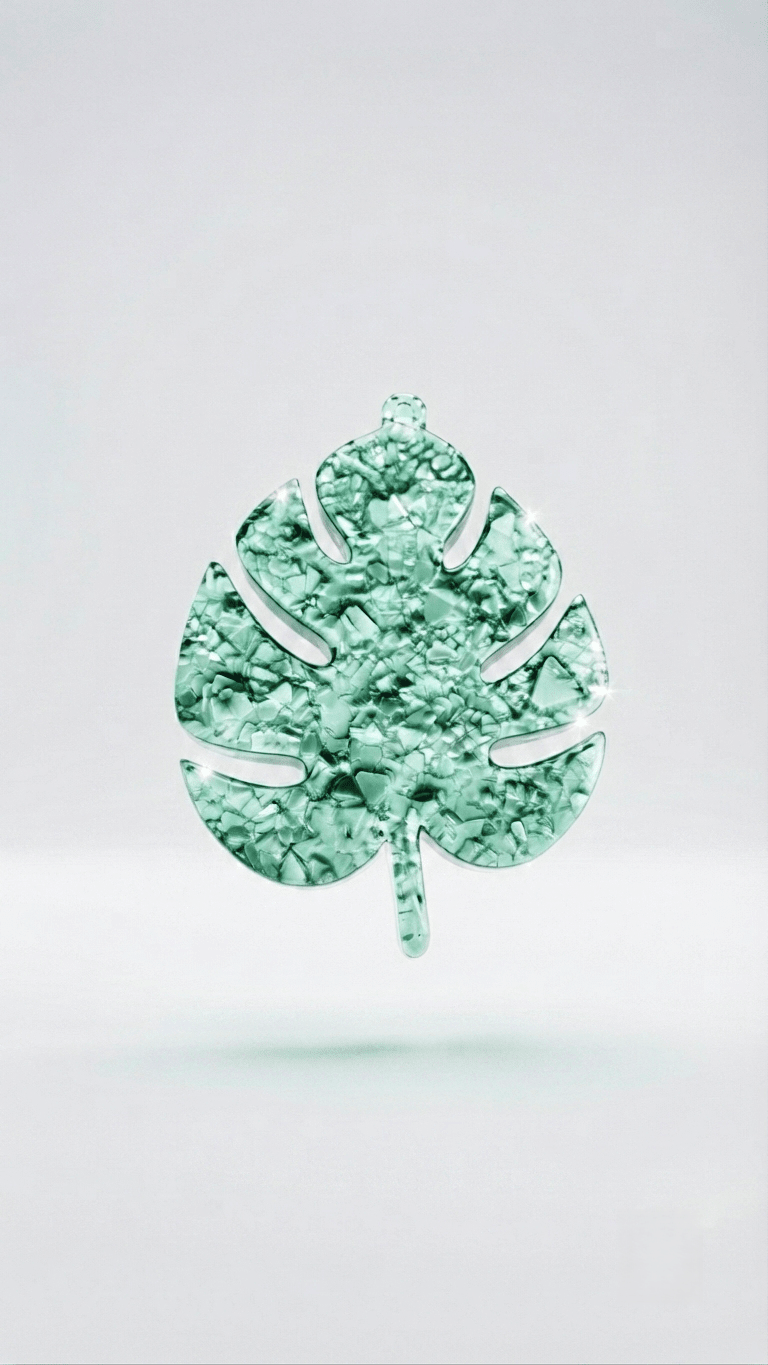 Druzy Monstera Leaf Resin Mold - Ideas Decor Shop