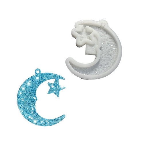 Druzy Moon Star Silicone Mold - Ideas Decor Shop
