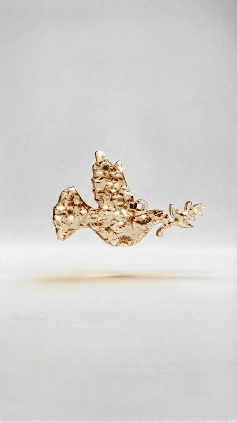 Druzy Peace Dove Resin Mold - Ideas Decor Shop