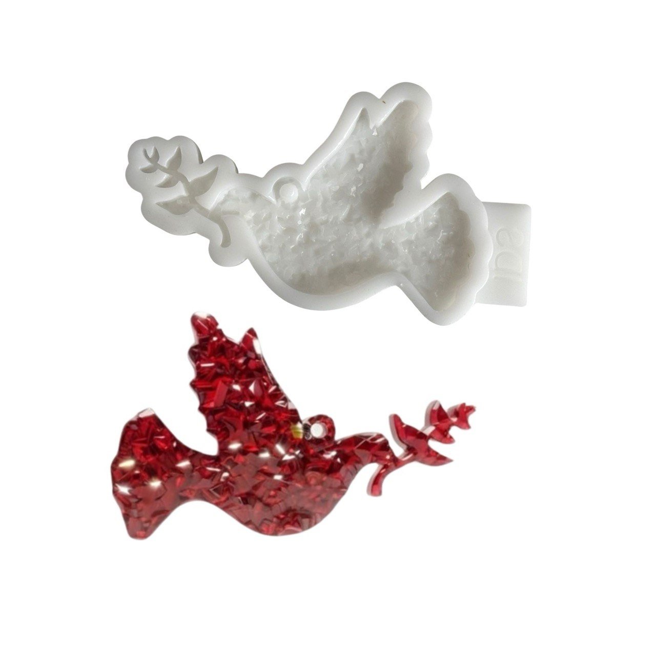 Druzy Peace Dove Resin Mold - Ideas Decor Shop