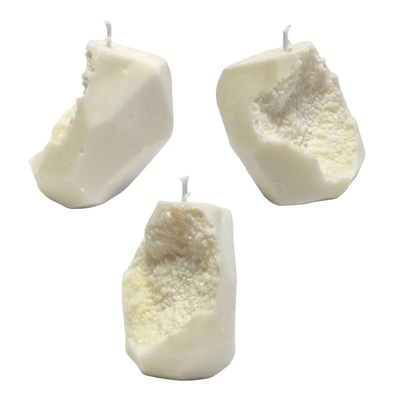 Druzy Silicone Mold - Crystal Candle Geode DIY - Resin Art Supply Mold - Ideas Decor Shop