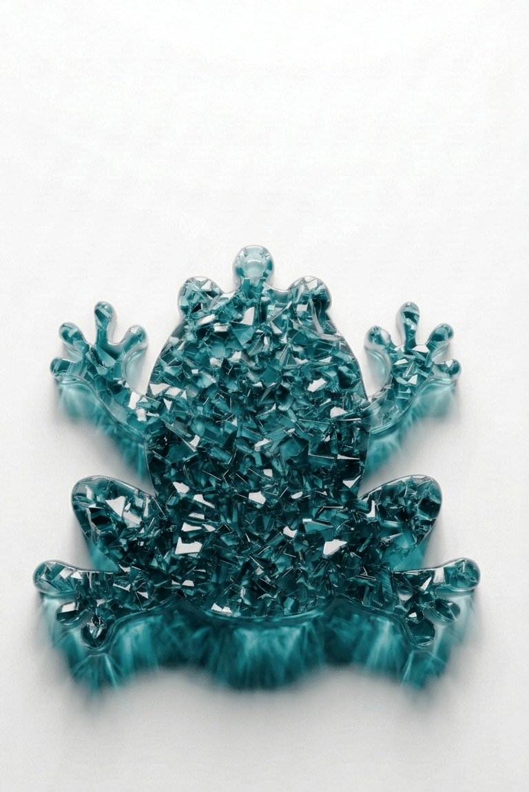 Druzy Silicone Mold Frog Pendant - Ideas Decor Shop