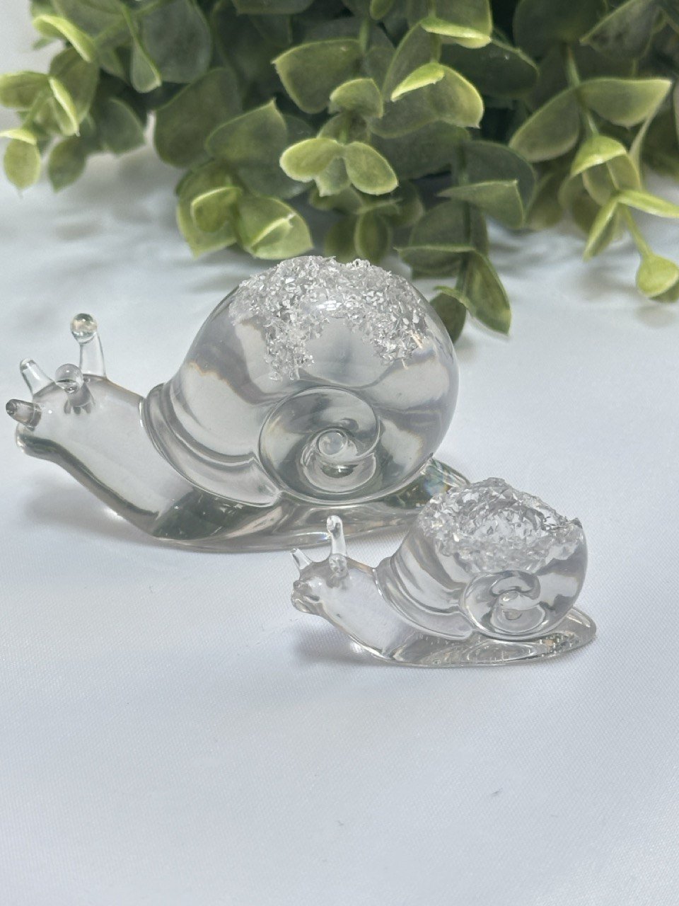 Druzy Snail Silicone Mold - Set of 2 Resin Art Molds for Crystal and Epoxy Ornaments - Ideas Decor Shop