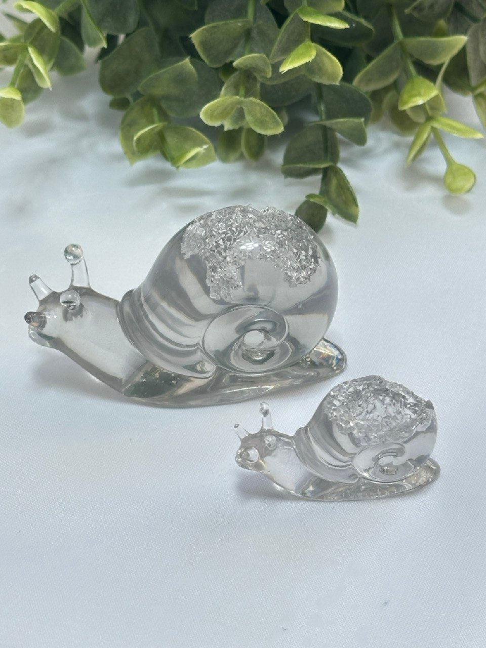 Druzy Snail Silicone Mold - Set of 2 Resin Art Molds for Crystal and Epoxy Ornaments - Ideas Decor Shop