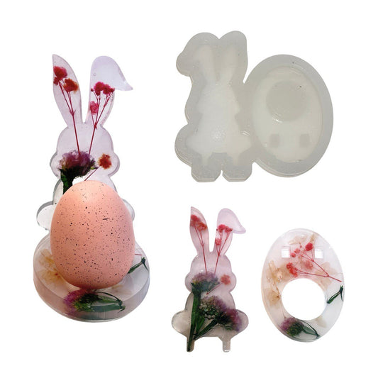 Easter Bunny Silicone Mold for Freestanding Egg Holder - Ideas Decor Shop