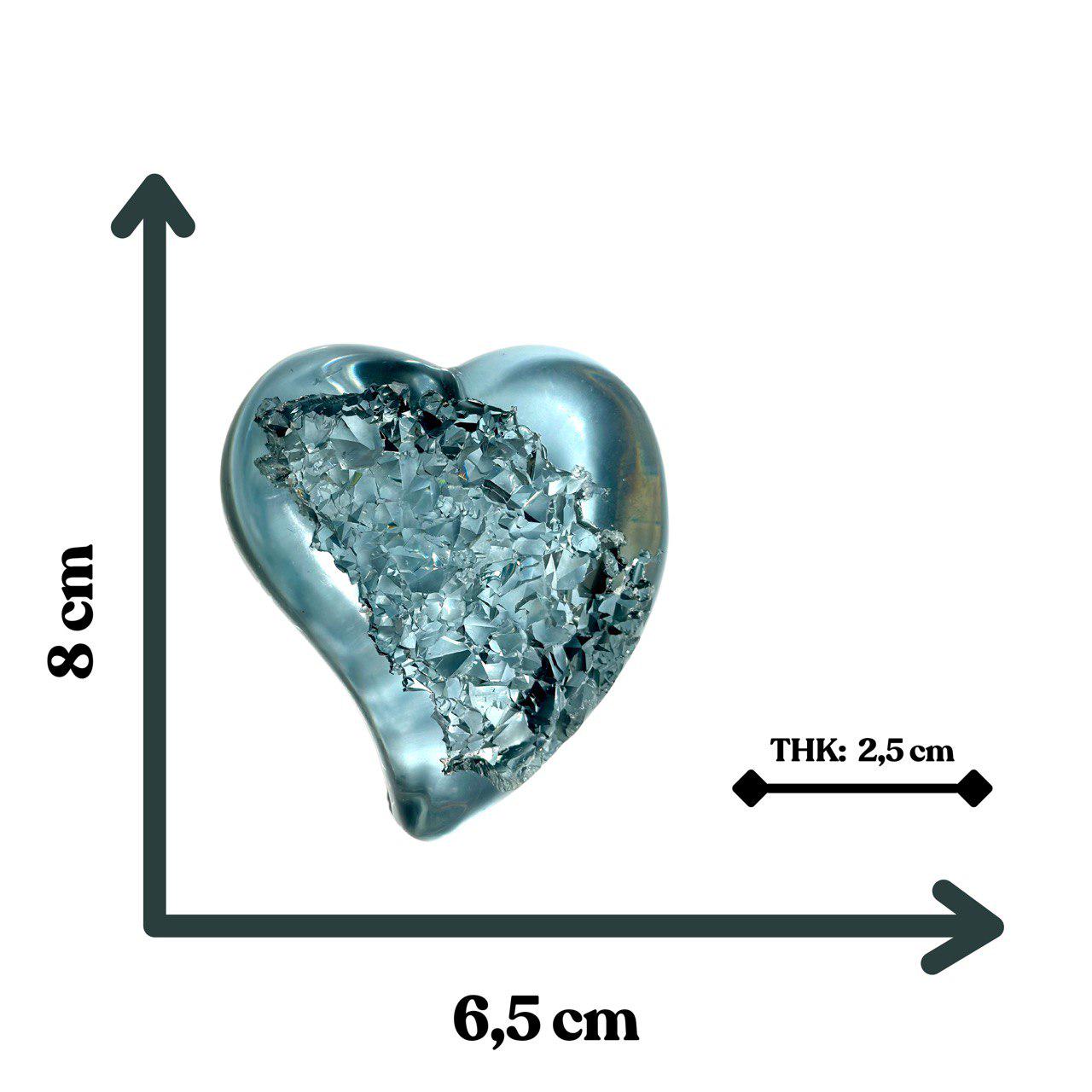 Heart Shaped Silicone Mold for Resin Crafting - Druzy Crystal Geode Design