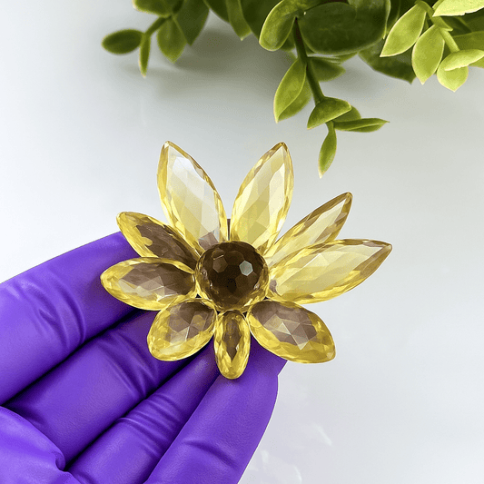 Elegant Crystal Flower Resin Mold for DIY Crafts, Delicate Floral Silicone Mold - Ideas Decor Shop