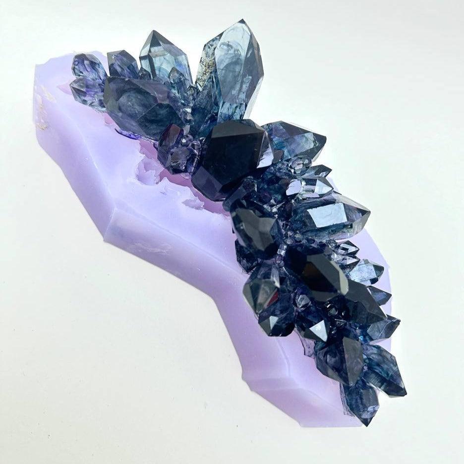 Extra Large Crystal Cluster Silicone Mold for Stunning Resin Art Creations - Ideas Decor Shop