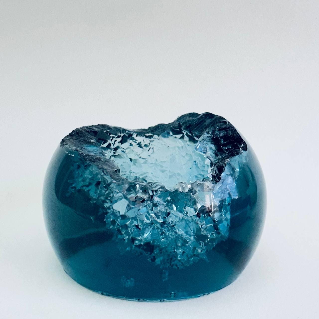 Extra Large Crystal Geode Resin Sphere Mold - Handmade Silicone Mold - Ideas Decor Shop