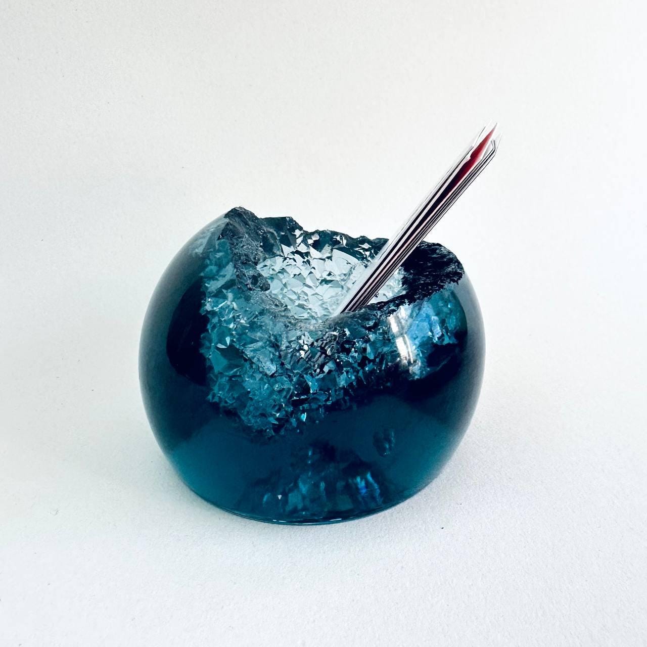 Extra Large Crystal Geode Resin Sphere Mold - Handmade Silicone Mold - Ideas Decor Shop
