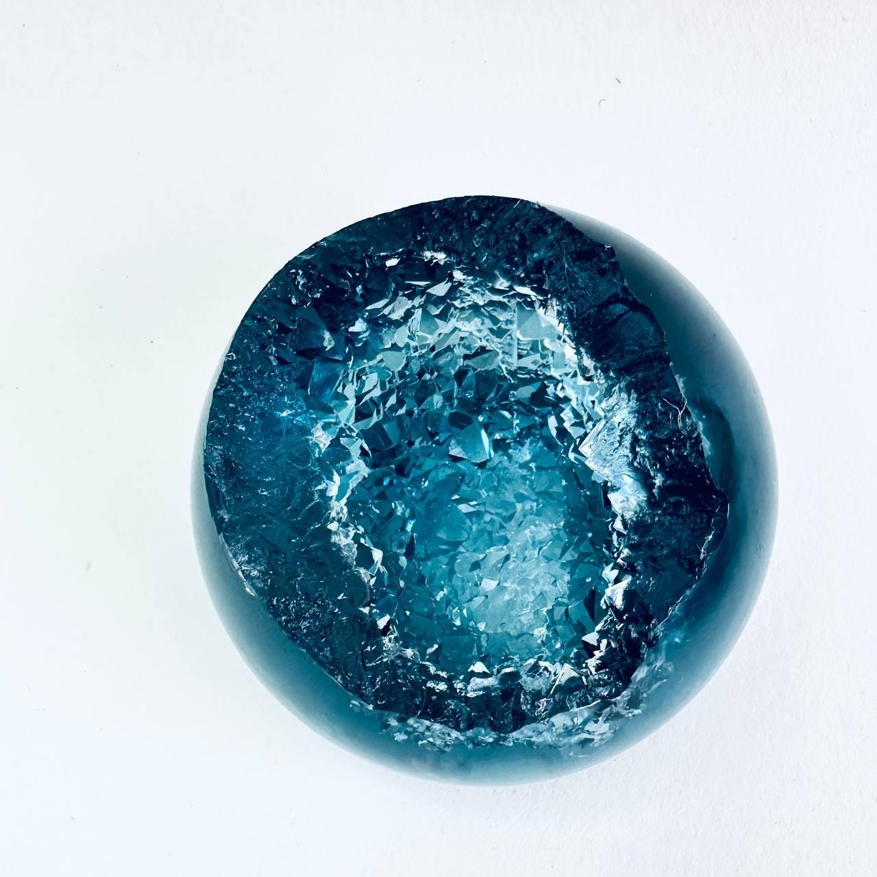 Extra Large Crystal Geode Resin Sphere Mold - Handmade Silicone Mold - Ideas Decor Shop