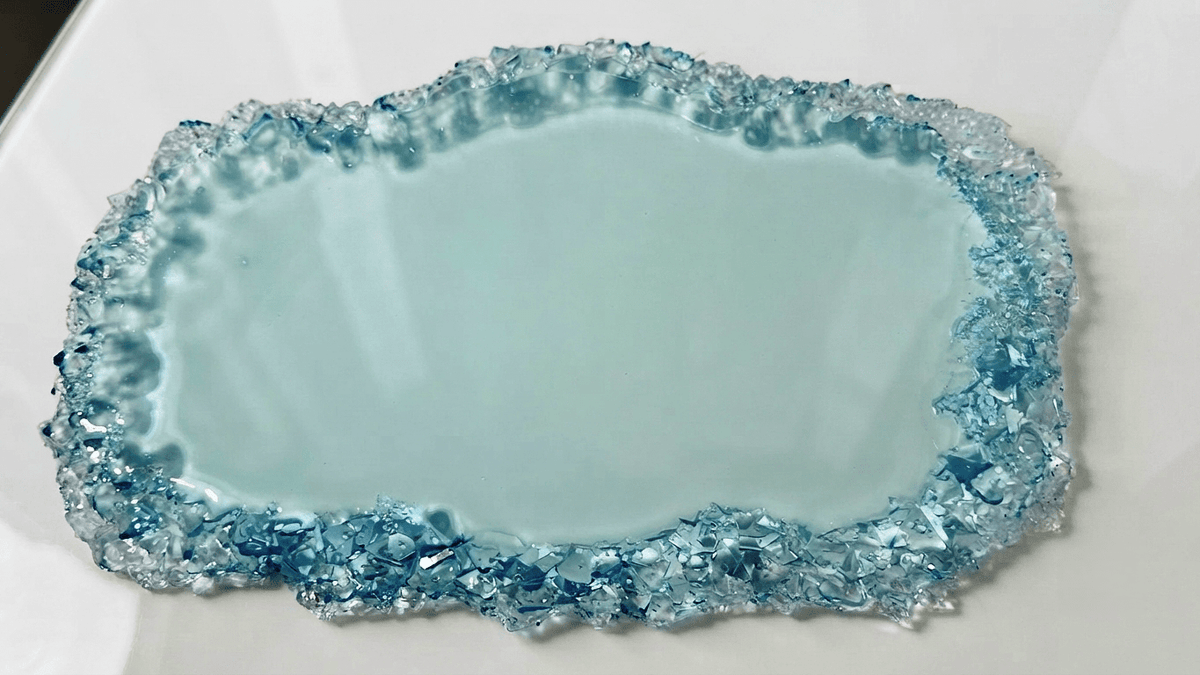 Extra Large Irregular Crystal Edge Tray Silicone Mold - Ideas Decor Shop